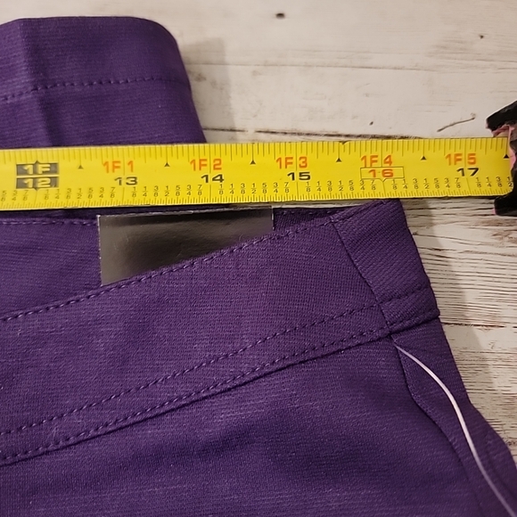 Flirtatious Size L Women's Pull On Dress Pants Acai Purple Large - Picture 13 of 14